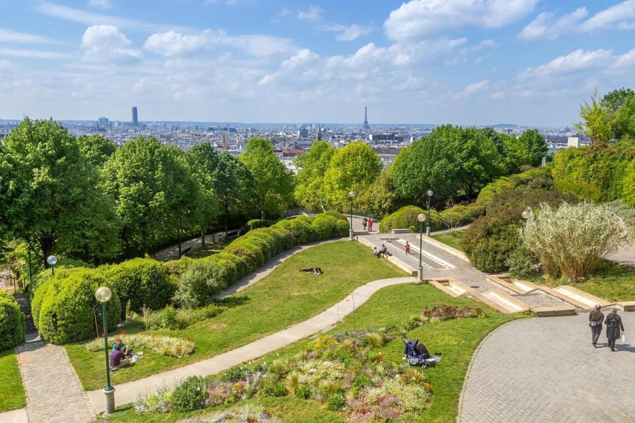 Large And Bright 2 Bdrs Flat With View - Paris 20 Apartamento Exterior foto
