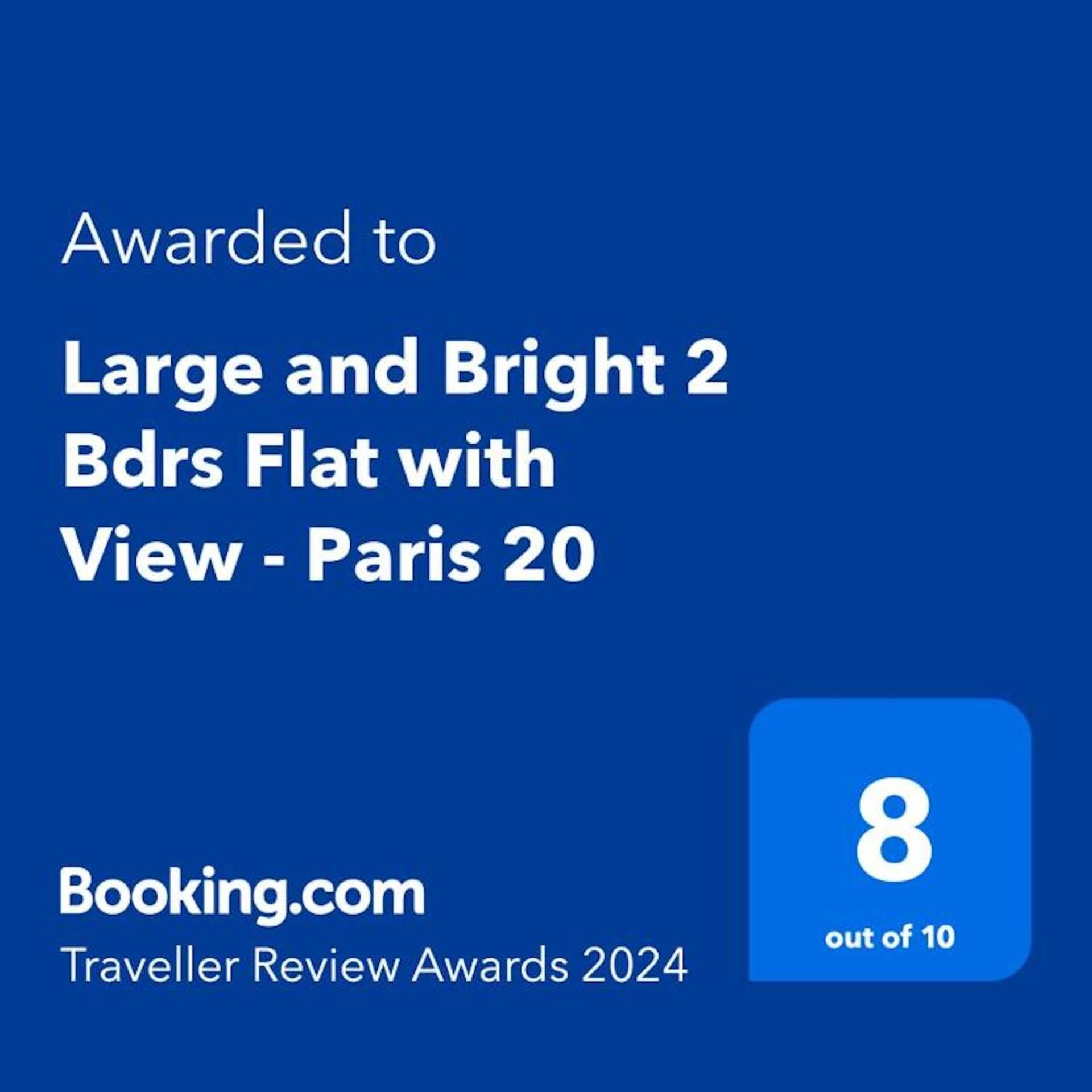 Large And Bright 2 Bdrs Flat With View - Paris 20 Apartamento Exterior foto